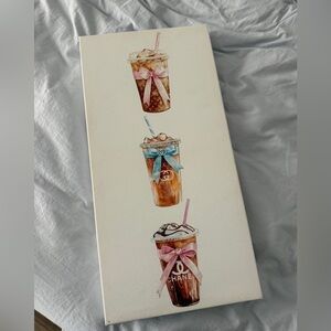 Designer Style Coffee Sparkle Print